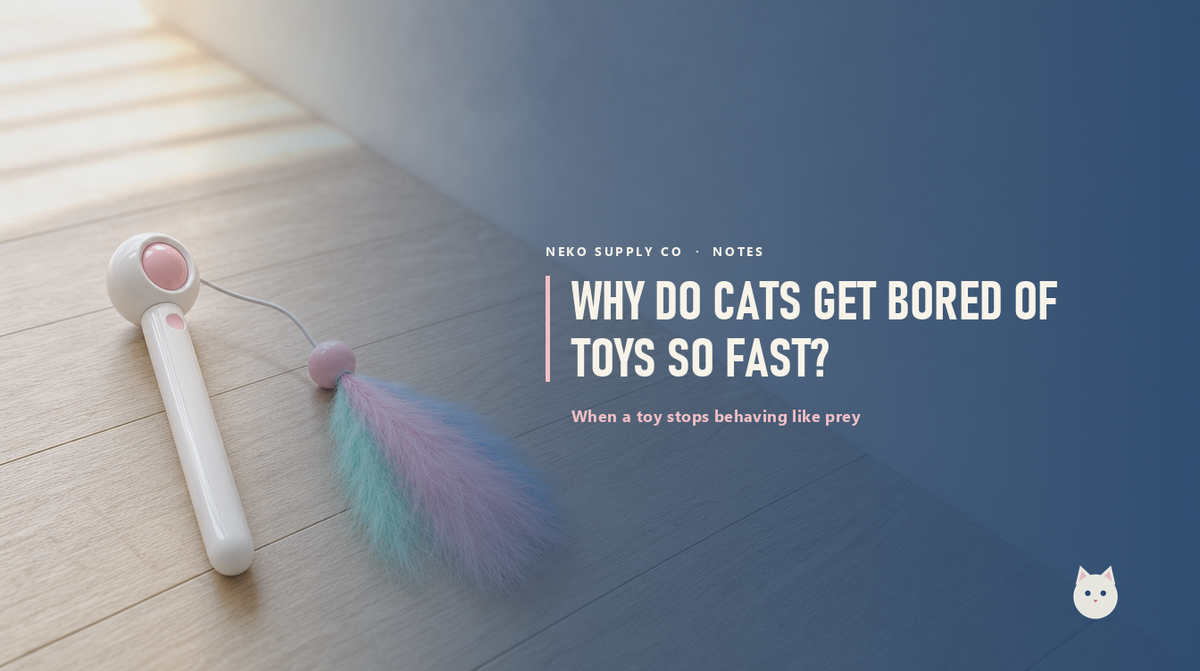 Why do cats get bored of toys so fast?