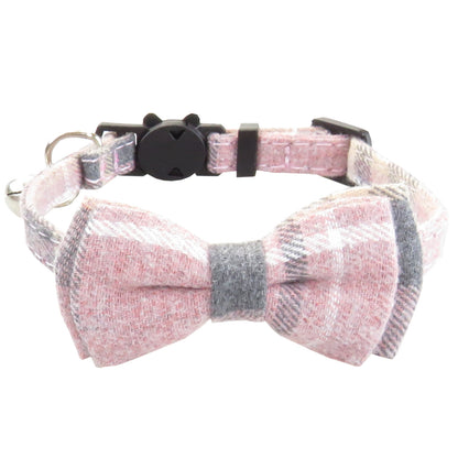 Sakura Collar Set in Pink, bow style